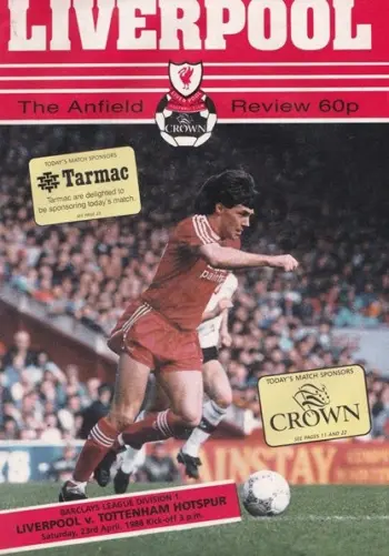 Spurs v Liverpool FC (23 Apr 1988) Programme