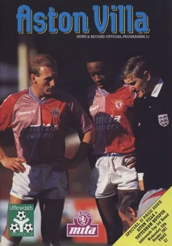 Spurs v Aston Villa (28 Oct 1987) Programme