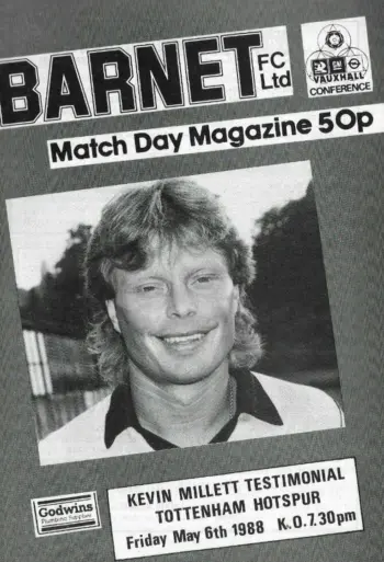 Spurs v Barnet FC (06 May 1988) Programme