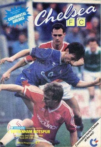 Spurs v Chelsea FC (02 Jan 1988) Programme