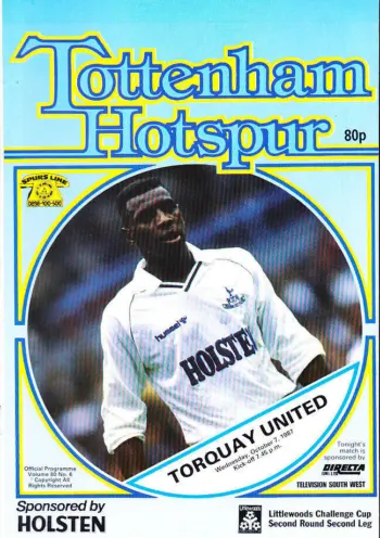 Spurs v Torquay United (07 Oct 1987) Programme