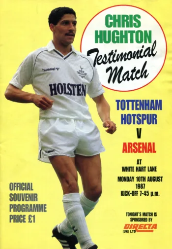 Spurs v Arsenal FC (10 Aug 1987) Programme