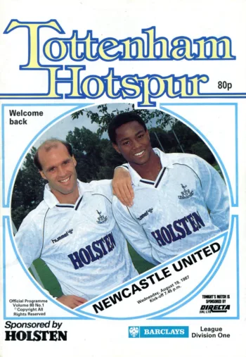 Spurs v Newcastle United (19 Aug 1987) Programme