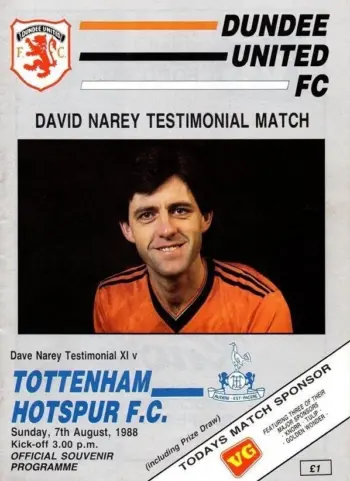 Spurs v Dundee United (07 Aug 1988) Programme
