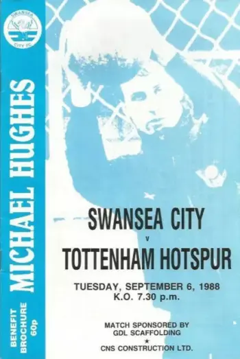 Spurs v Swansea City (06 Sep 1988) Programme