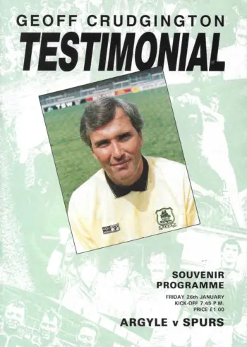 Spurs v Plymouth Argyle (26 Jan 1990) Programme