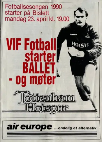 Spurs v Vålerenga (23 Apr 1990) Programme