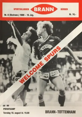 Spurs v SK Brann (10 Aug 1989) Programme