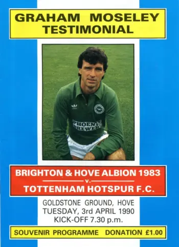 Spurs v Brighton & Hove Albion (03 Apr 1990) Programme