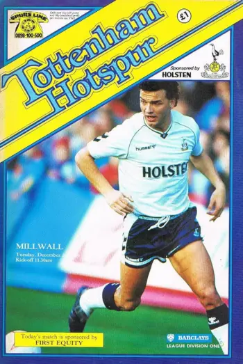 Spurs v Millwall FC (26 Dec 1989) Programme