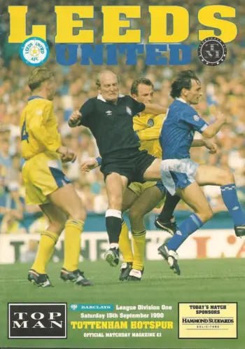 Spurs v Leeds United (15 Sep 1990) Programme