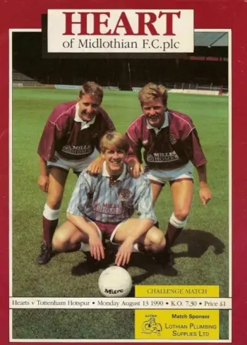 Spurs v Heart of Midlothian (13 Aug 1990) Programme