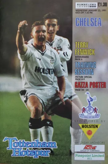 Spurs v Chelsea FC (23 Jan 1991) Programme