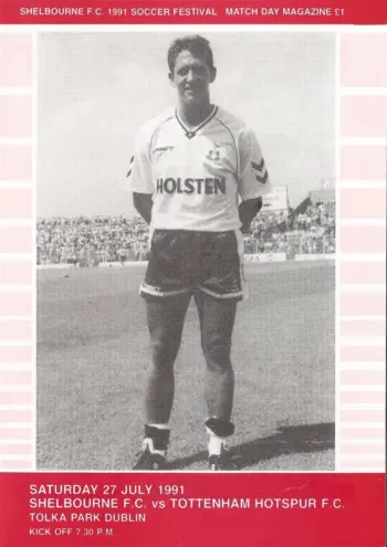 Spurs v Shelbourne FC (27 Jul 1991) Programme