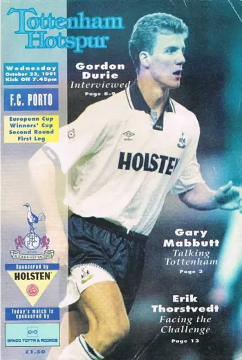Spurs v FC Porto (23 Oct 1991) Programme