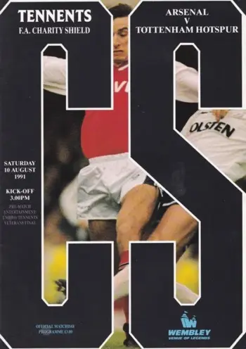 Spurs v Arsenal FC (10 Aug 1991) Programme