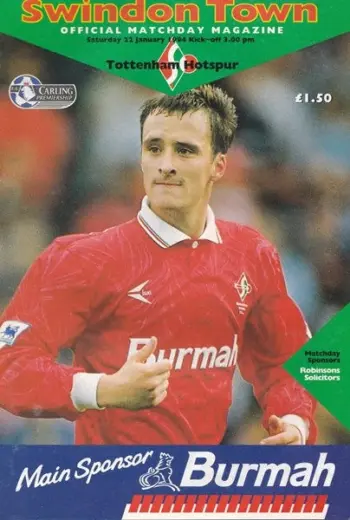 Spurs v Swindon Town (22 Jan 1994) Programme