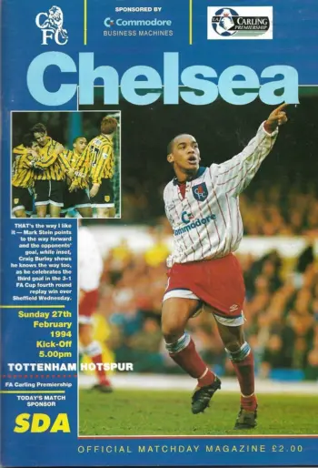 Spurs v Chelsea FC (27 Feb 1994) Programme