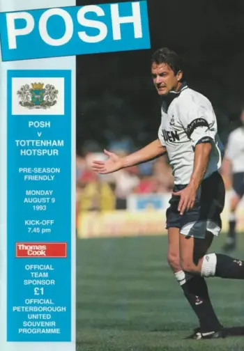 Spurs v Peterborough United (09 Aug 1993) Programme