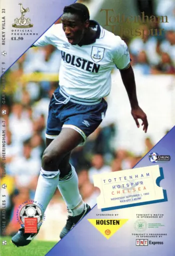 Spurs v Chelsea FC (01 Sep 1993) Programme