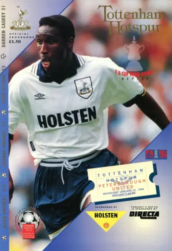 Spurs v Peterborough United (19 Jan 1994) Programme