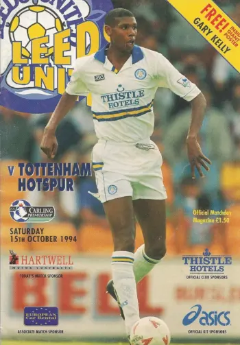 Spurs v Leeds United (15 Oct 1994) Programme