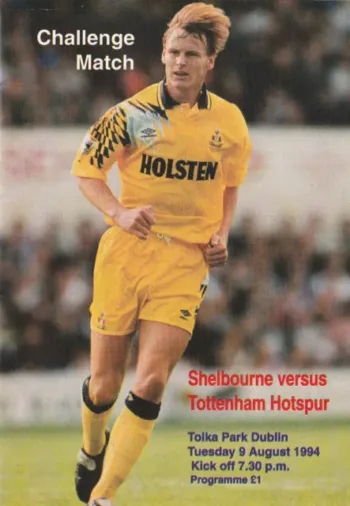 Spurs v Shelbourne FC (09 Aug 1994) Programme