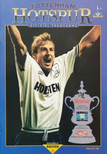 Spurs v Altrincham FC (07 Jan 1995) Programme