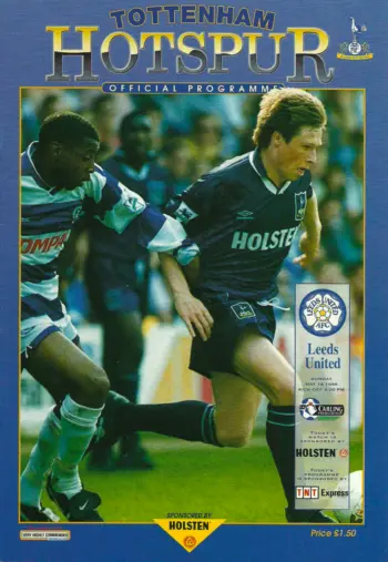 Spurs v Leeds United (14 May 1995) Programme
