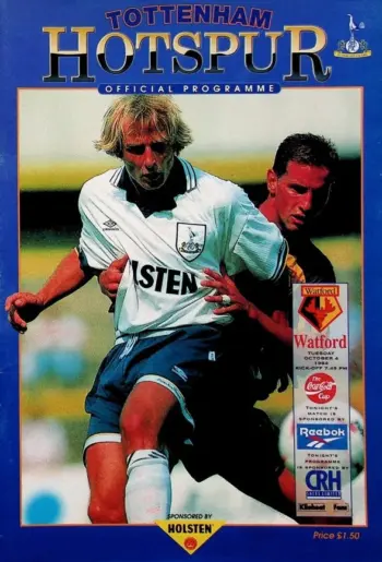 Spurs v Watford FC (04 Oct 1994) Programme