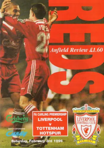 Spurs v Liverpool FC (03 Feb 1996) Programme