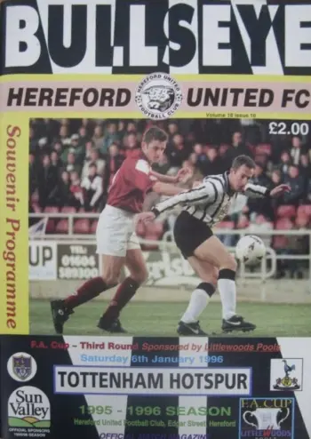 Spurs v Hereford United (06 Jan 1996) Programme