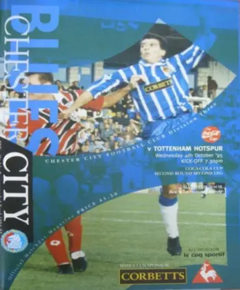 Spurs v Chester City (04 Oct 1995) Programme