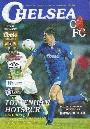 Spurs v Chelsea FC (25 Nov 1995) Programme