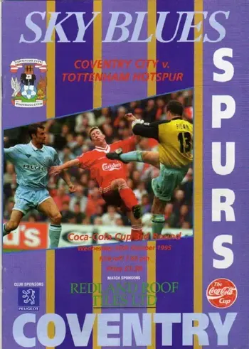 Spurs v Coventry City (25 Oct 1995) Programme