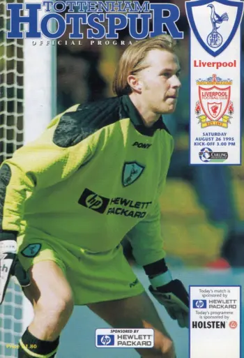 Spurs v Liverpool FC (26 Aug 1995) Programme