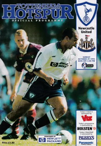 Spurs v Newcastle United (29 Oct 1995) Programme