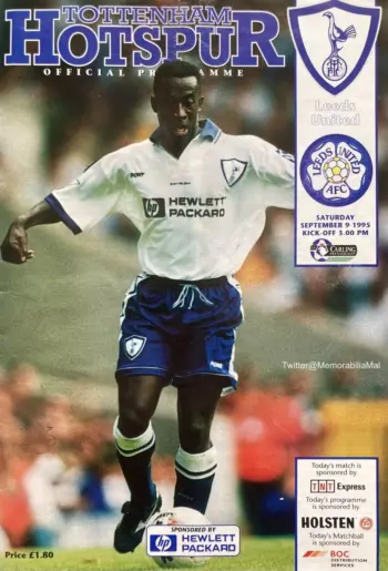 Spurs v Leeds United (09 Sep 1995) Programme