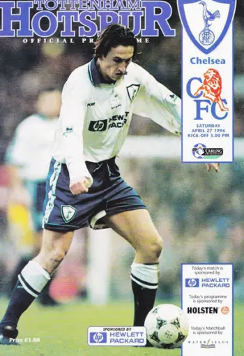 Spurs v Chelsea FC (27 Apr 1996) Programme