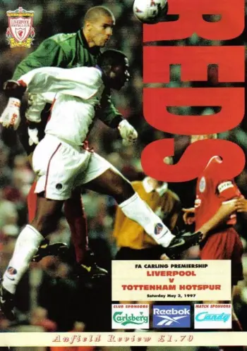 Spurs v Liverpool FC (03 May 1997) Programme