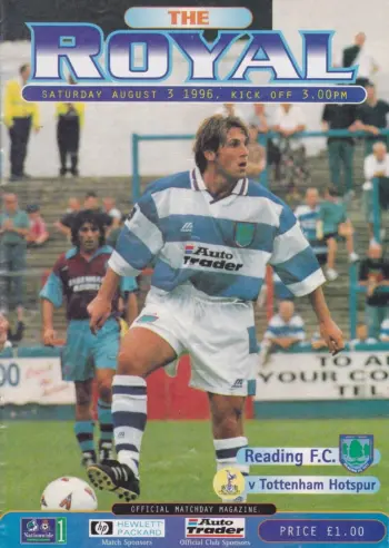 Spurs v Reading FC (03 Aug 1996) Programme