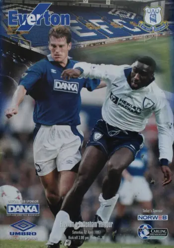 Spurs v Everton FC (12 Apr 1997) Programme