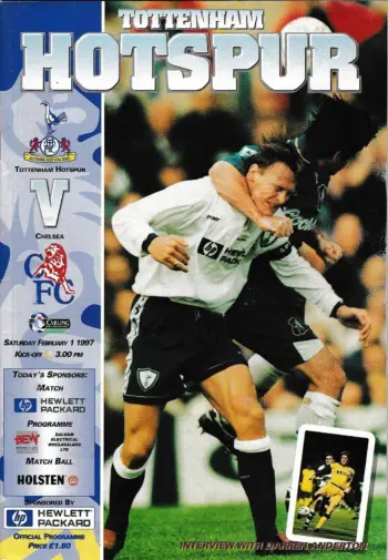 Spurs v Chelsea FC (01 Feb 1997) Programme