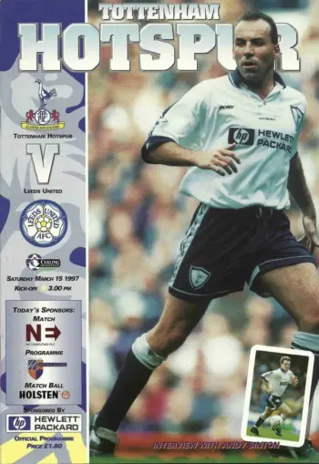 Spurs v Leeds United (15 Mar 1997) Programme