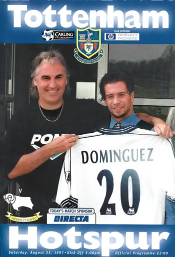 Spurs v Derby County (23 Aug 1997) Programme