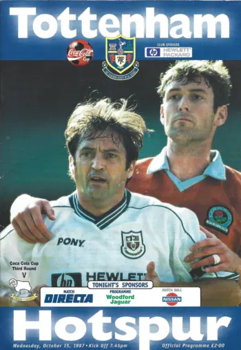 Spurs v Derby County (15 Oct 1997) Programme