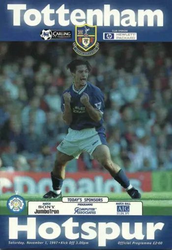 Spurs v Leeds United (01 Nov 1997) Programme