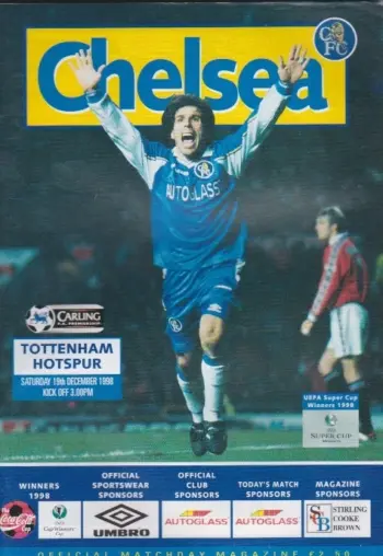 Spurs v Chelsea FC (19 Dec 1998) Programme