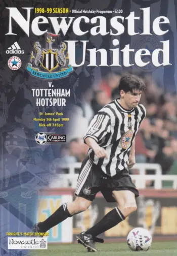 Spurs v Newcastle United (05 Apr 1999) Programme