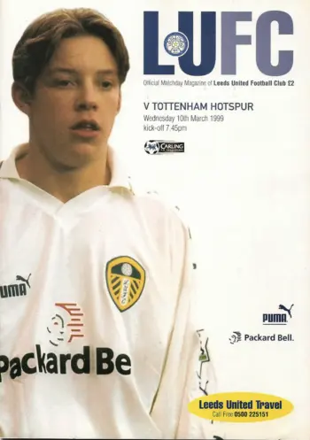 Spurs v Leeds United (10 Mar 1999) Programme